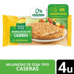 Milanesas de Soja Tipo Caseras x 4 Un. Granja del Sol x 330 g.