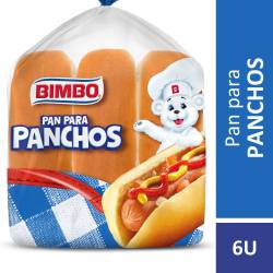 Pan para Pancho Lacteado x 6 Un. Bimbo x 210 g.