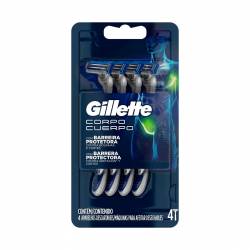 Maquina Afeitar Descartable Cuerpo Gillette x 4 Un.