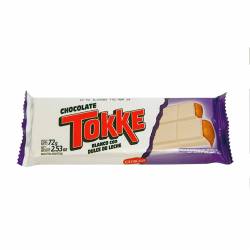 Chocolate Blanco Relleno dulce de leche Tokke x 72 g.