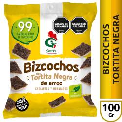 Bizcochos de Arroz Tortita Negra Gallo Snacks x 100 g.
