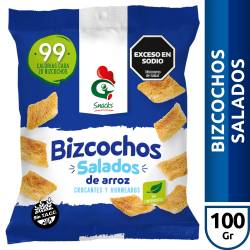 Galletitas Snacks de Arroz Saladas Gallo Snacks x 100 g.