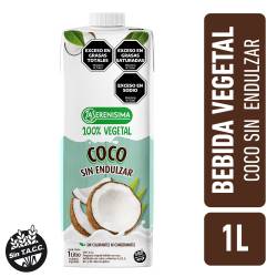 Preparado Vegetal sin Endulzante Coco La Serenísima x 1 Lt.