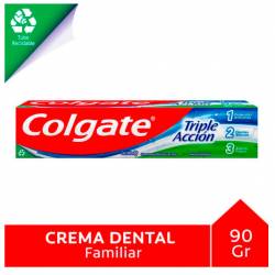 Crema Dental Triple Acción Colgate x 90 g.