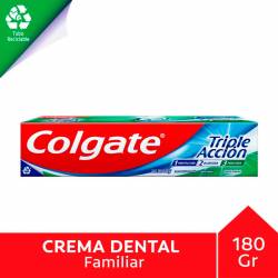 Crema Dental Triple Acción Colgate x 180 g.