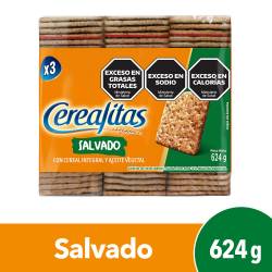 Galletitas Salvado x 3 Un. Cerealitas x 624 g.