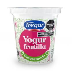 Yogur Descremado Frutilla Tregar x 125 g.