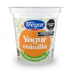 Yogur Descremado Vainilla Tregar x 125 g.