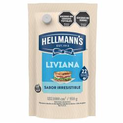Mayonesa Light Doy Pack Hellmanns x 950 g.