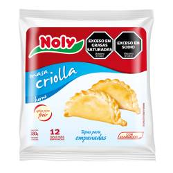 Tapas para Empanadas Criolla x 12 Un. Noly x 330 g.
