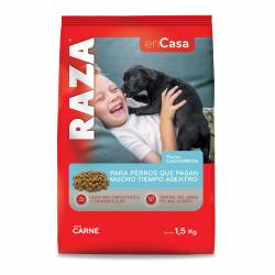 Alimento Seco Perro Cachorro Casa Carne Raza x 1,5 Kg.