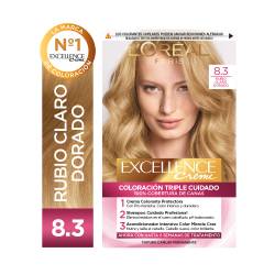 Coloración Rubio Claro Dorado T8.3 Excellence x 1 Un.