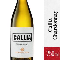 Vino Blanco Chardonnay Callia x 750 cc.