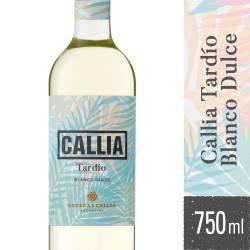Vino Blanco Tardio Callia x 750 cc.