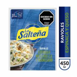 Ravioles Espinaca Mozzarella y Parmesano La Salteña x 450 g.