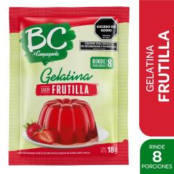 Gelatina en Polvo Frutilla Light Bc x 18 g.
