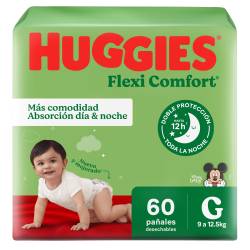Pañal Huggies Flexi Comfort G x60
