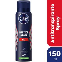 Antitranspirante Aerosol Protect & Care Max Nivea For Men x 150 cc.