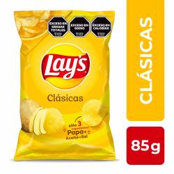 Papas fritas Lays Clásicas x 85 g