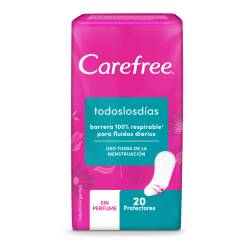 Protectores Diarios Carefree Todos Los Días x 20 un
