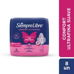 Toallas Femeninas Siempre Libre Adapt Plus Ultrafina Suave c/ Alas x8 un