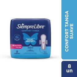 Toallas Femeninas Siempre Libre Tanga Suave c/ Alas x 8 un