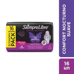 Toallas Femeninas Siempre Libre Adapt Plus Noche & Día Suave c/ Alas x 16 un