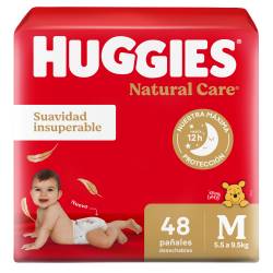 Pañales Huggies Natural Care M x48