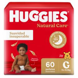 Pañales Huggies Natural Care G x60