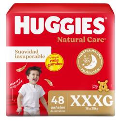 Pañales Huggies Natural Care XXXG x48