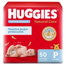 Pañales Huggies Natural Care P x50