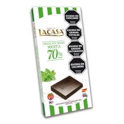 Chocolate Negro con Menta Dark Lacasa x 100 g.