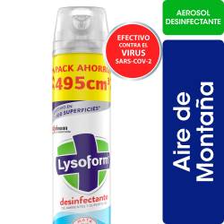 Desinfectante de Ambientes y Elimina Olores Lysoform Original en Aerosol 495 cc