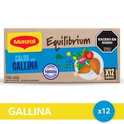 MAGGI Caldo de Gallina Menos Sodio x 12u.
