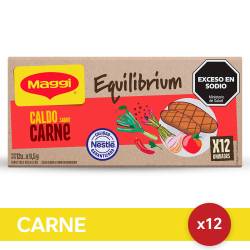 MAGGI Caldo de Carne Menos Sodio x 12u.