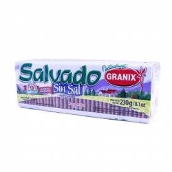 Galletitas sin Sal Salvado Granix x 230 g.