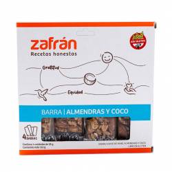 Cereal en Barra Almendras y Coco x 4 Un. Zafrán x 112 g.