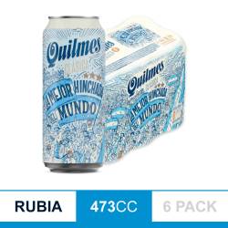 Cerveza Quilmes Hinchada Lata 473cc x6