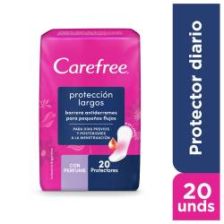 Protectores diarios CAREFREE Protección Largos x 20 un.