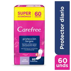 Protectores Diarios Carefree Protección Largos x 60 un
