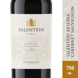 Vino Tinto Cabernet Sauvignon Reserva Salentein x 750 cc.