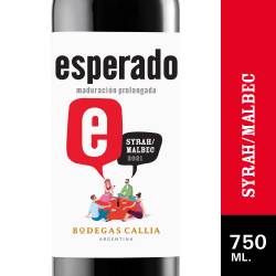 Vino Tinto Syrah-Malbec Esperado x 750 cc.