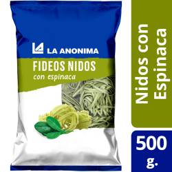 Fideos Nido Espinaca La Anonima x 500 g.