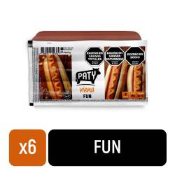 Salchichas Viena con Soja Fun X 6U Paty Viena x 190 g.