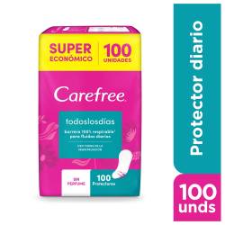 Protectores Diarios Carefree Todos Los Días x 100 un