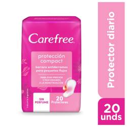 Protectores diarios CAREFREE Protección Compact x 20 un.