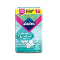 Toalla Higiénica Normal con Alas Suave Curva Nosotras x 16 Un.