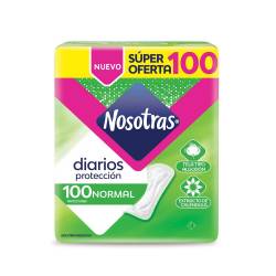 Protector Diario sin Perfume Normal Nosotras x 100 Un.