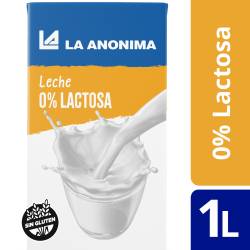 Leche 0% Lactosa La Anónima x 1 Lt.
