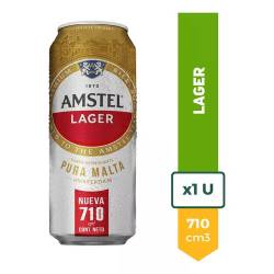 Cerveza Lata Amstel x 710 cc.